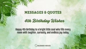 4th Birthday Wishes