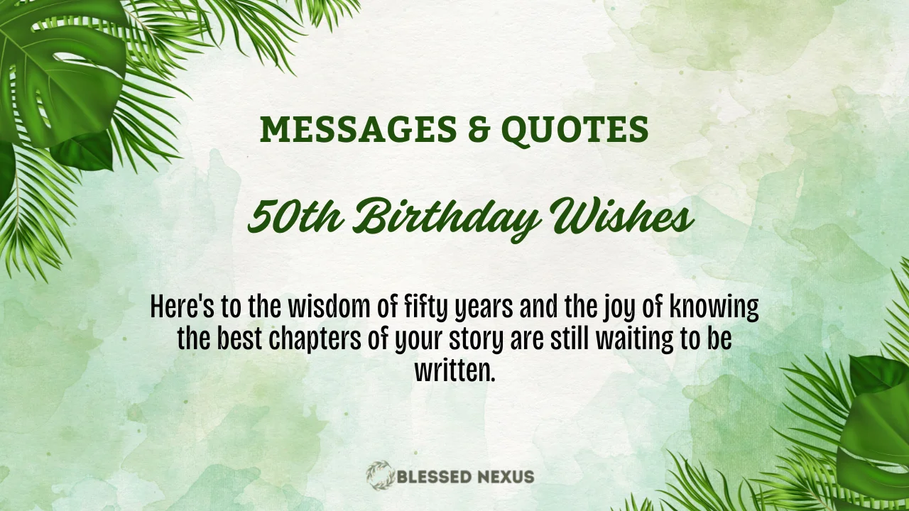 50th Birthday Wishes