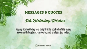 5th Birthday Wishes