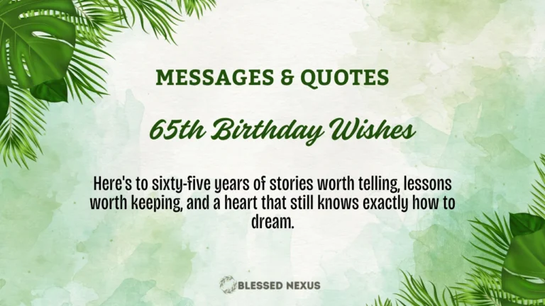 65th Birthday Wishes