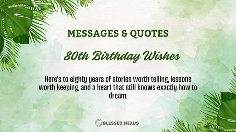 80th Birthday Wishes
