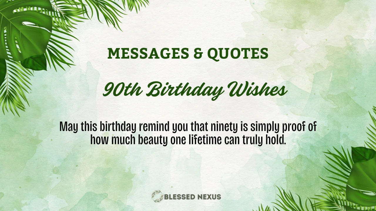 90th Birthday Wishes