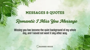 Romantic I Miss You Messages